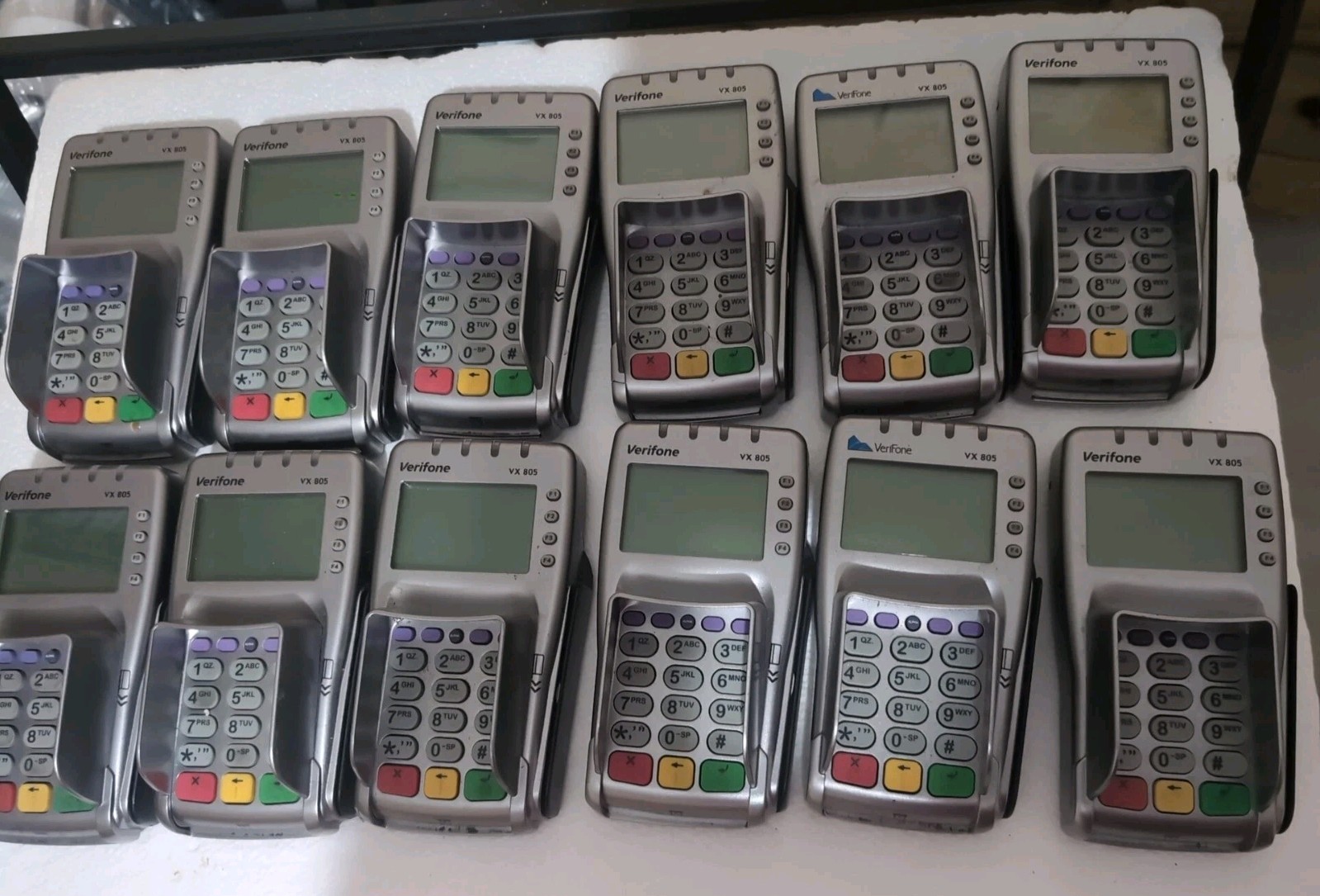 Lot Of 12 Verifone Point Of Sale Card Reader VX805 CTLS Untested Parts Only Buy
