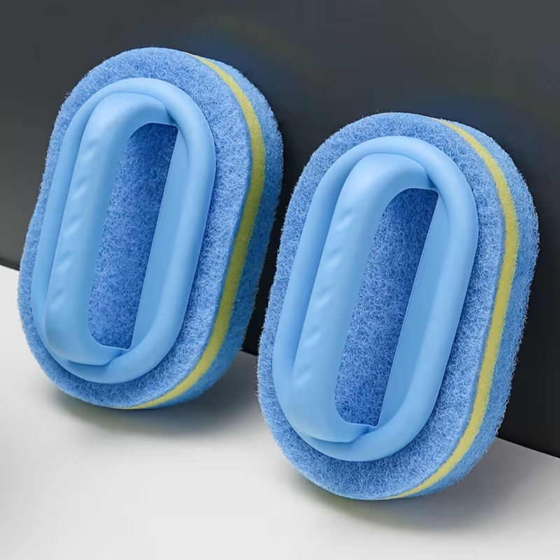 2Pcs Magic Double-Sided Cleaning Sponge Rust Remover Scrub Brush for Kitchen Use
