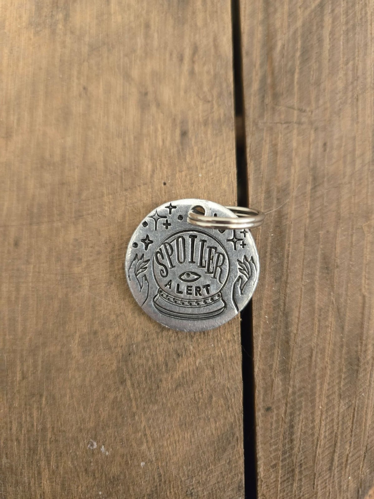 Master of the Bark Arts "Spoiler Alert" Dog Tag Charm Engraved