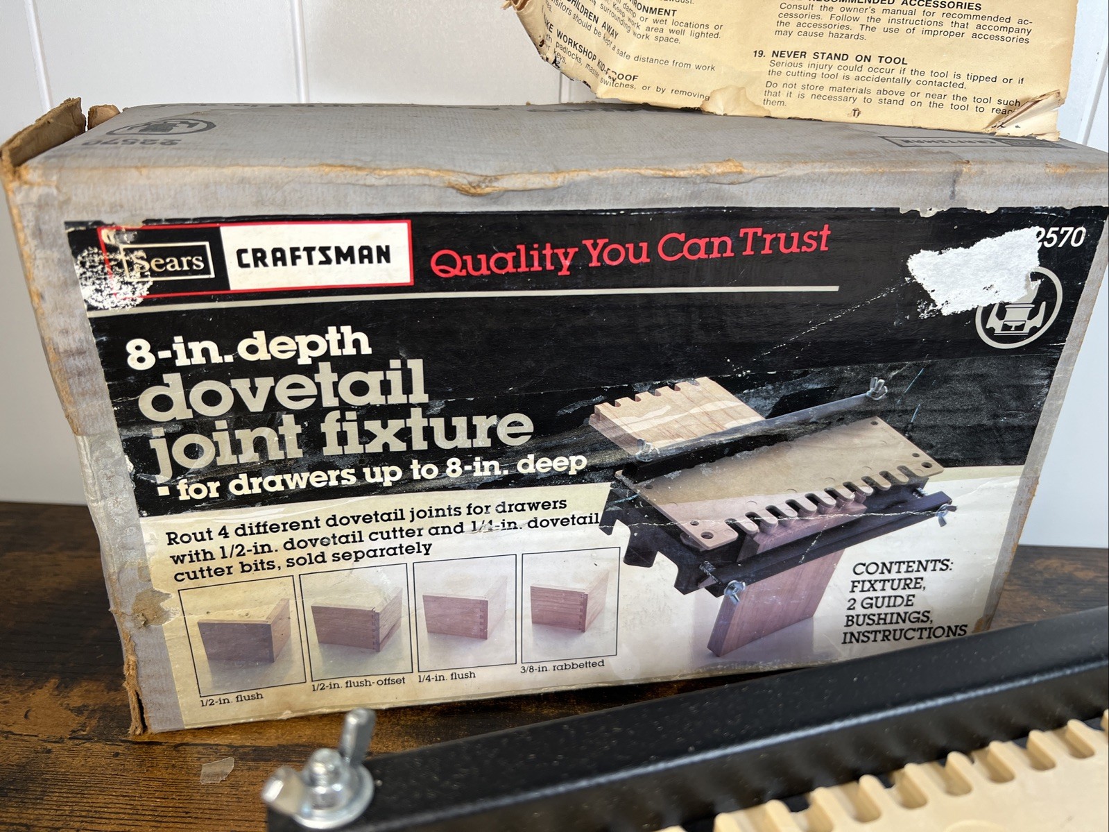 New Old Stock Vintage Sears Craftsman 8" Depth Dovetail Fixture 9-2570