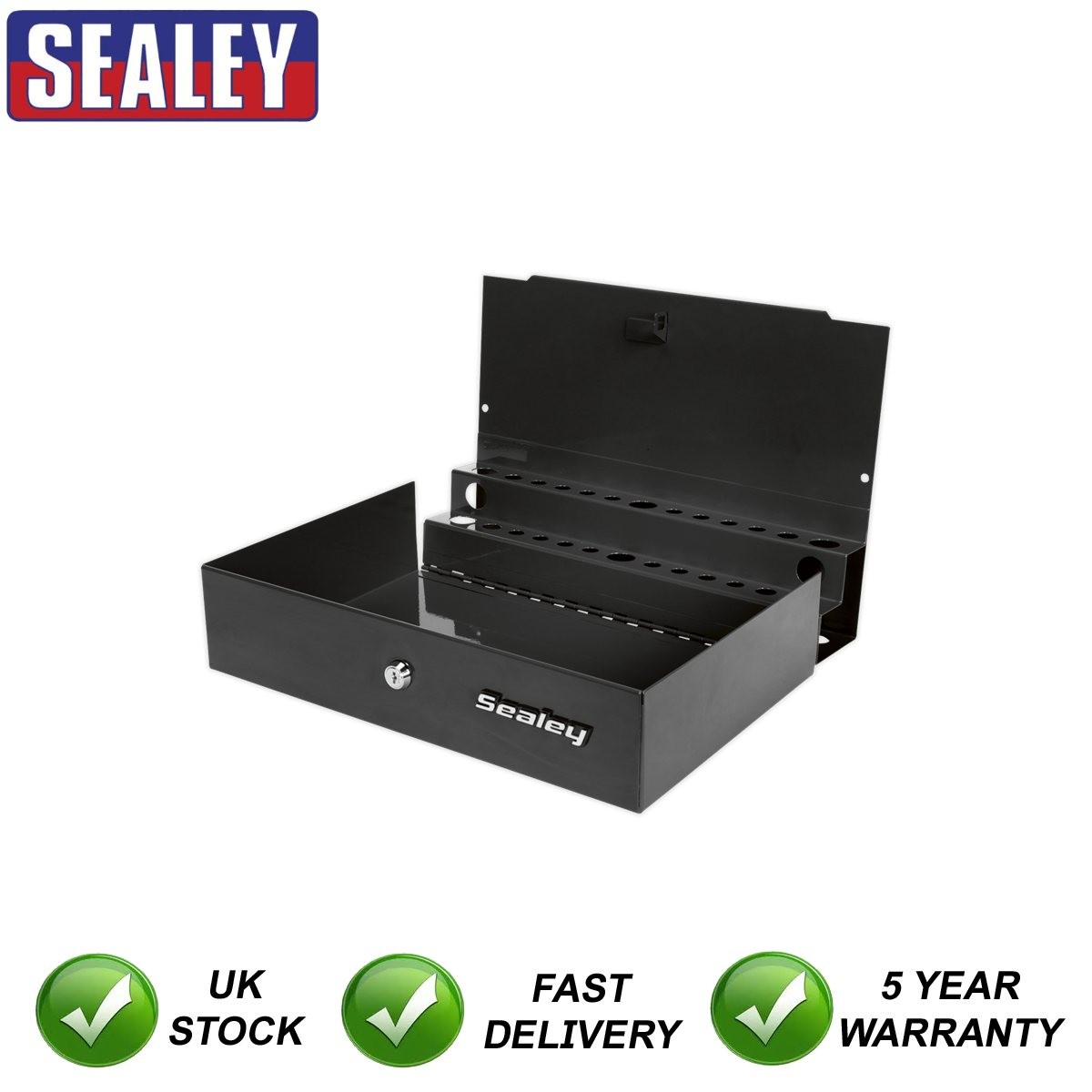 Sealey Side Cabinet for Long Handle Tools Black APLHTB