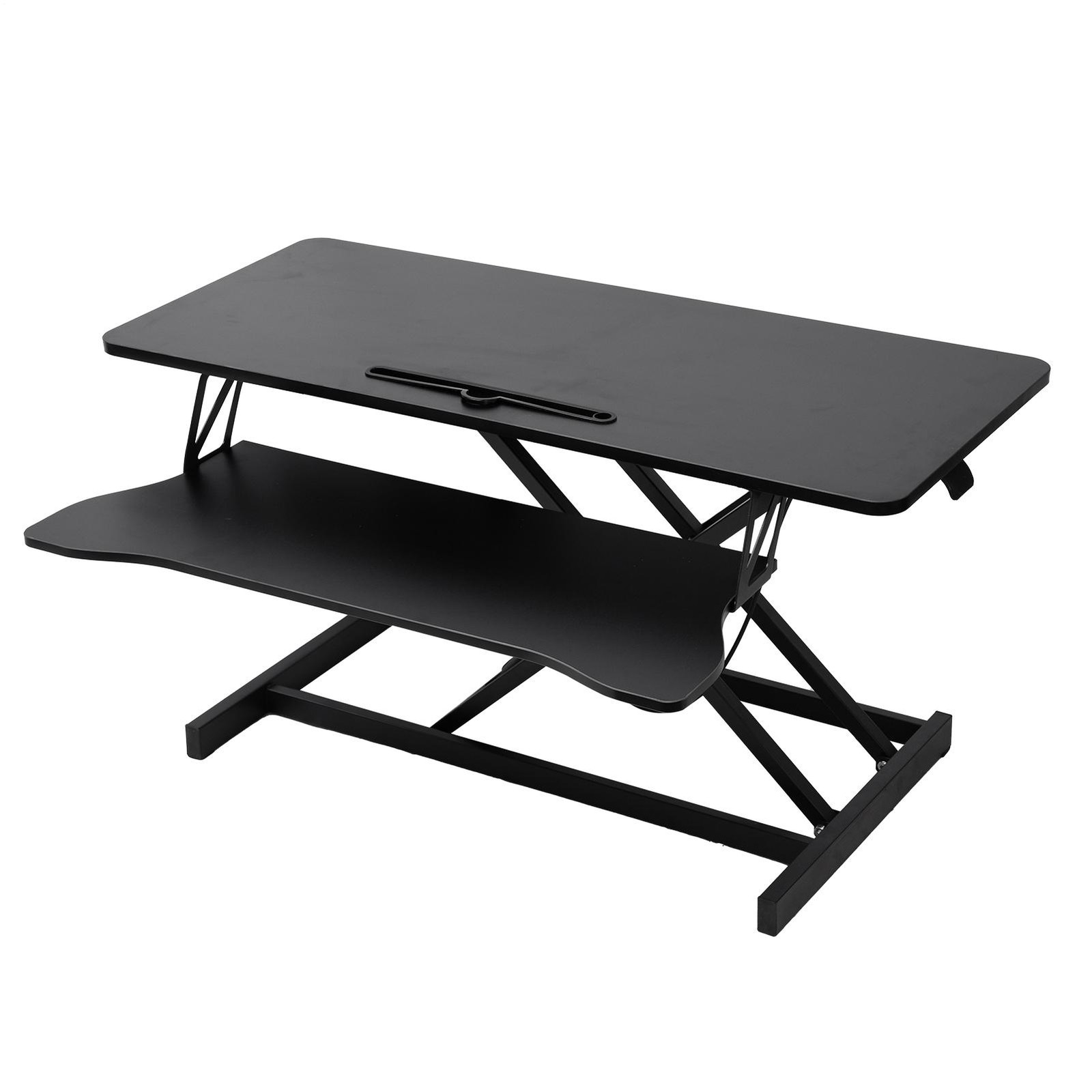 37" Height Adjustable Home Office Computer Desk Converter Stand Up Desk Riser