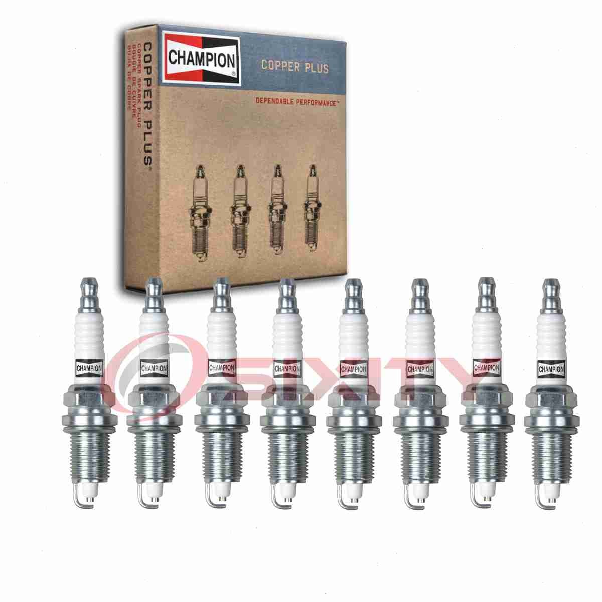 8 pc Champion Copper Plus Spark Plugs for 1998-2002 Dodge Ram 2500 5.9L V8 mu