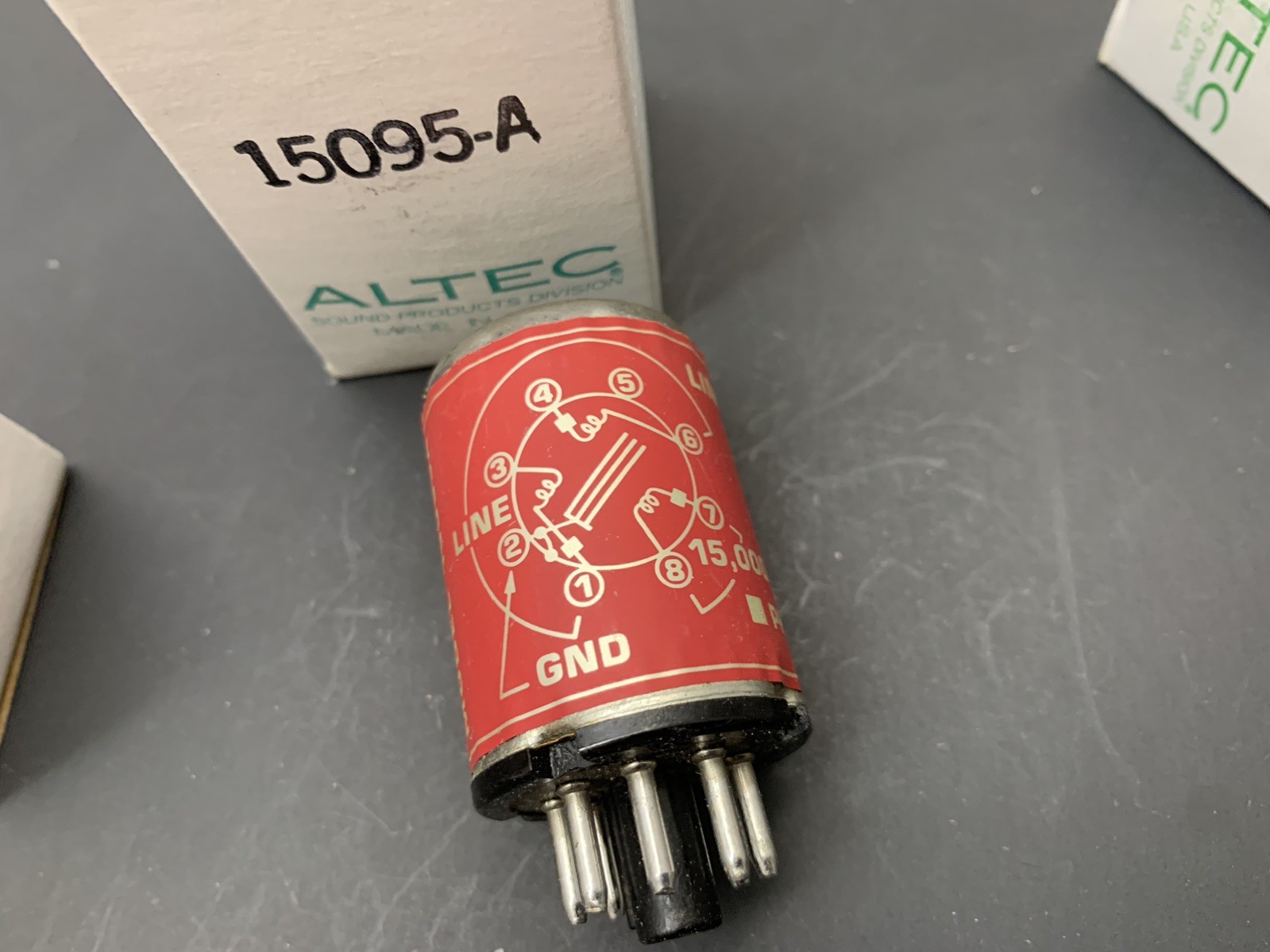 Altec 15095A 150/600 ohm to 15k ohm step up transformer, for moving coil, mic