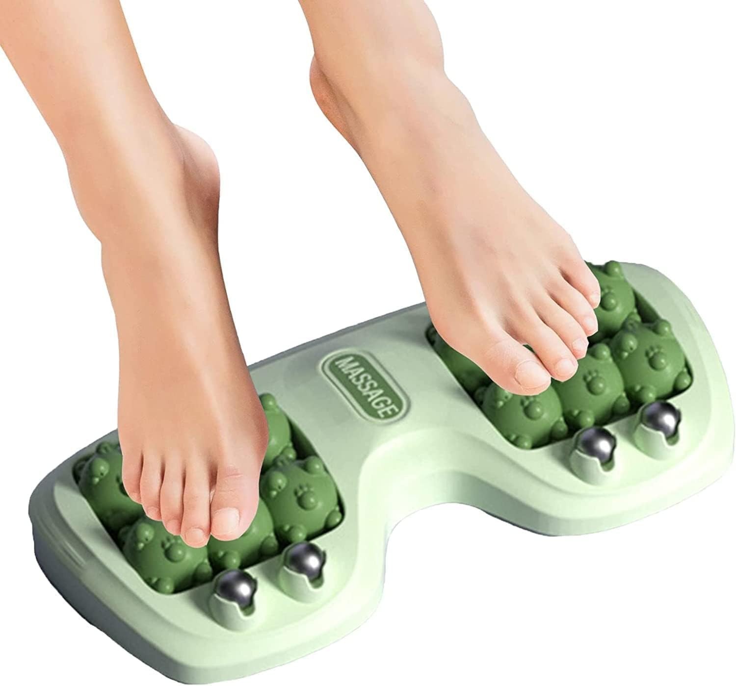 Foot Massager Roller for Plantar Fasciitis Relief, Dual Foot Acupressure Ther.