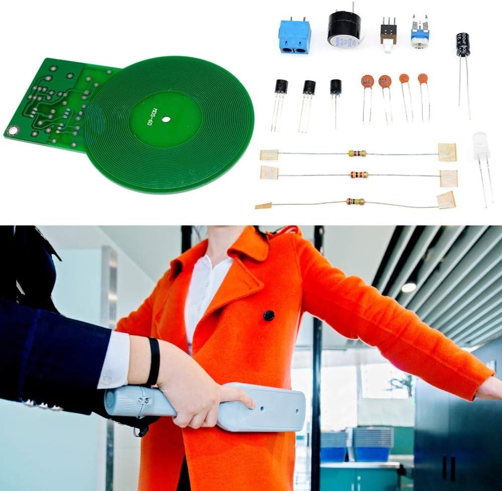 Compact DIY Metal Detector Kit - Learn Soldering with Non-Contact Technology