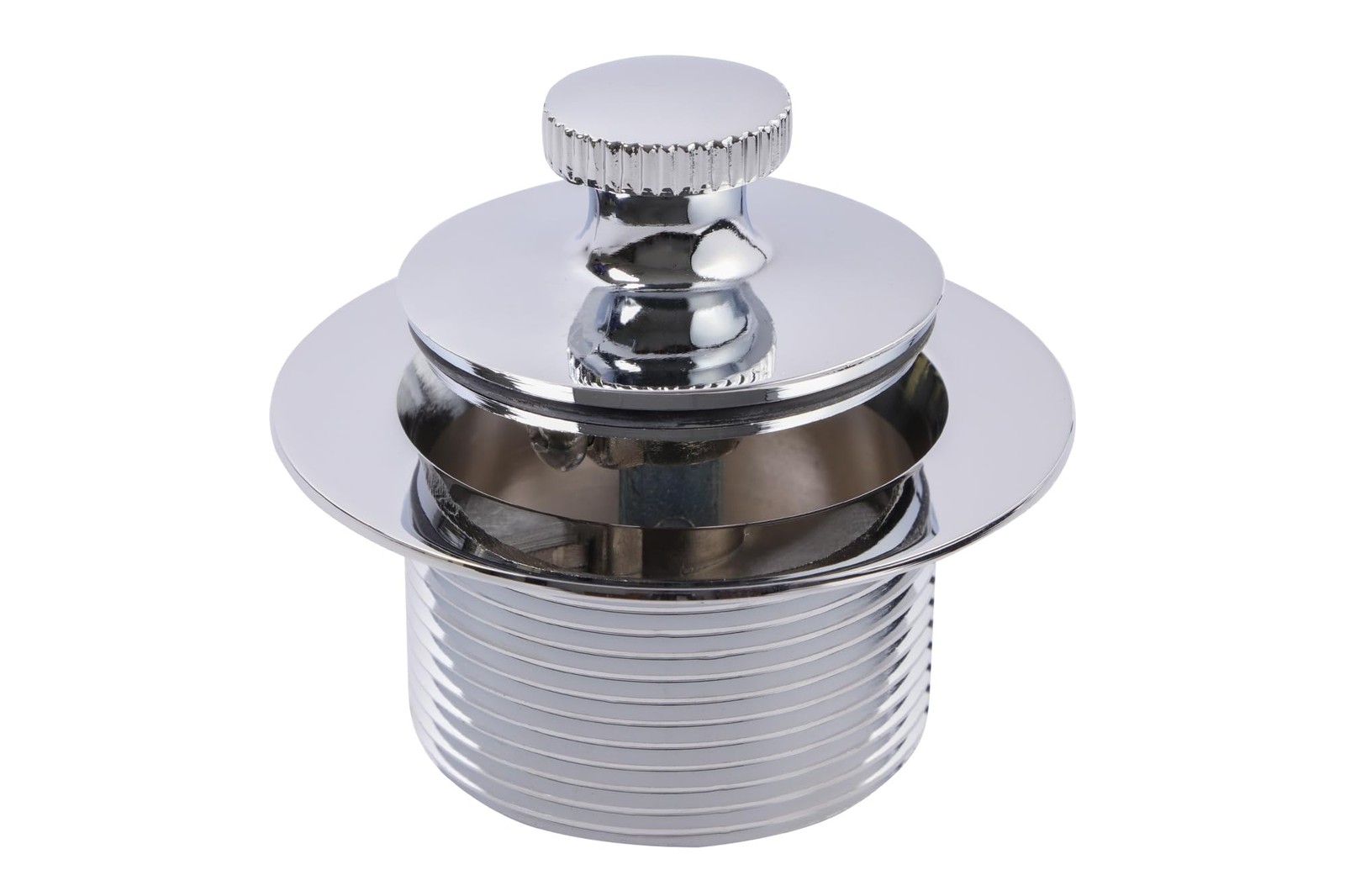 SUPPLYGIANT Lift and Turn Tub Drain Stopper, 1-1/2 Bathtub Chrome