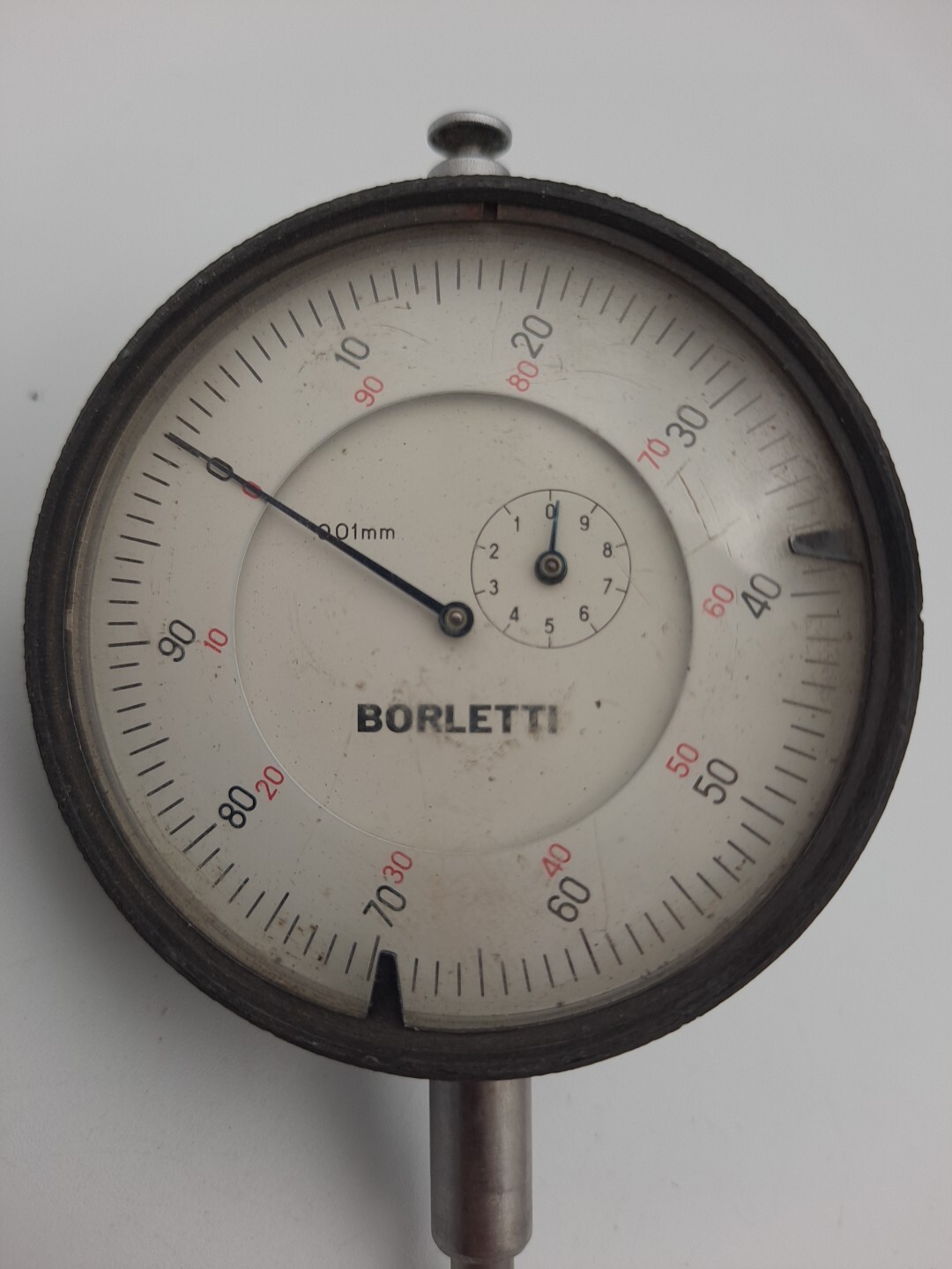 BORLETTI Dial Indicator  0-10 mm  Range,  .001 mm Graduation Works