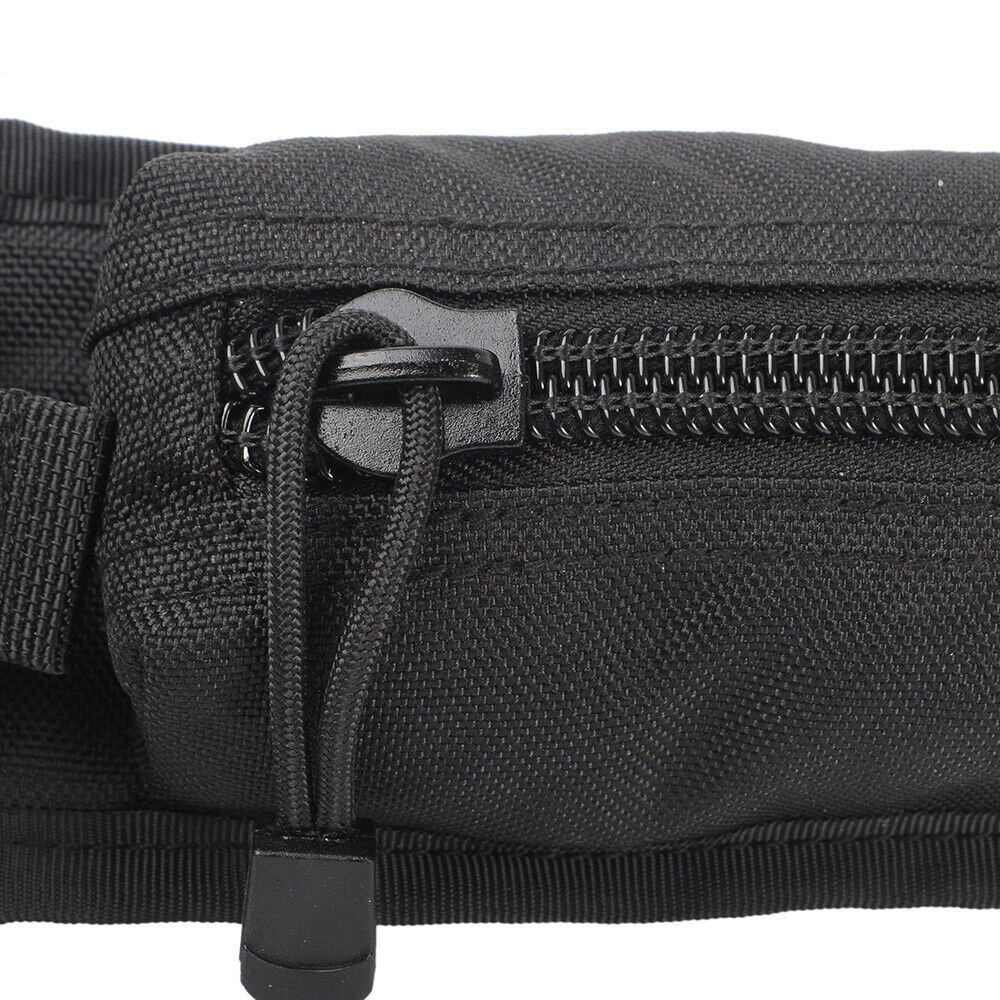 2 pcs Black Tactical Backpack Shoulder Strap Bag Molle Accessory Pouch Outdoor