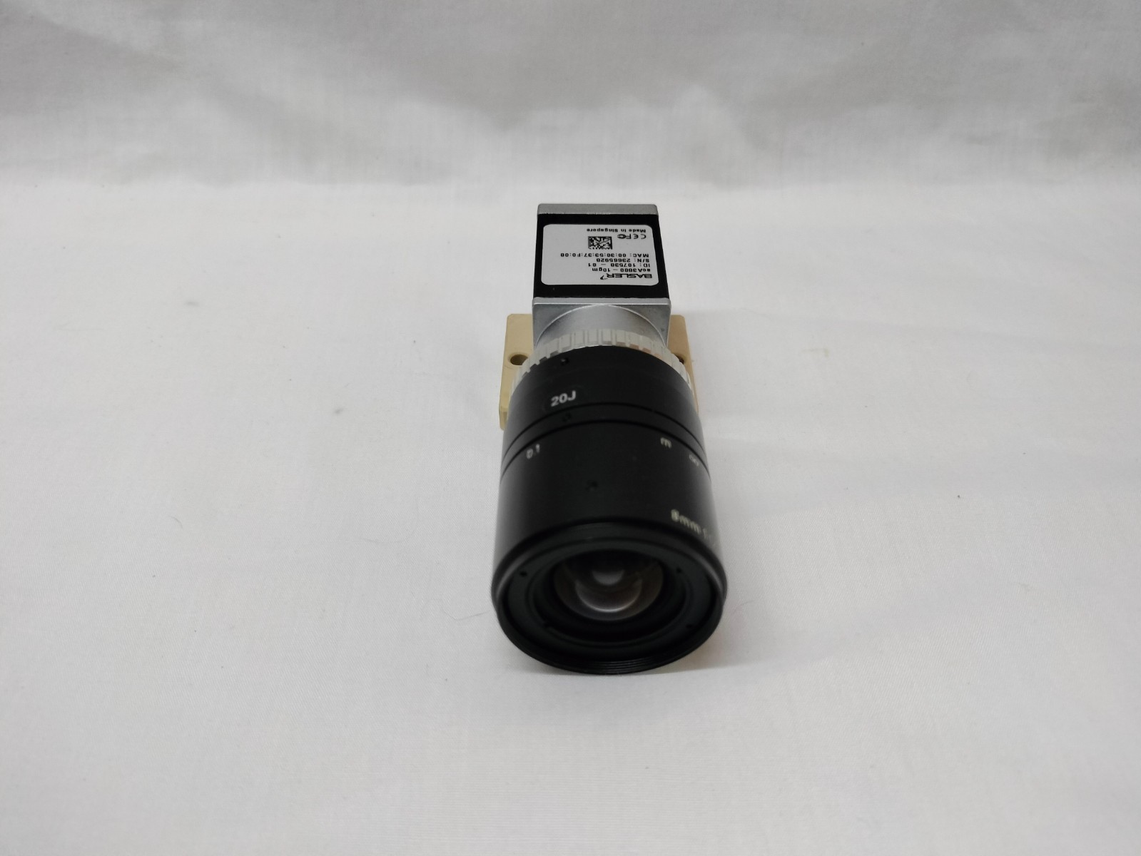 Basler acA3800-10gm acA380010gm Industrial CCD Camera w/ 8mm 1:1.4 Lens