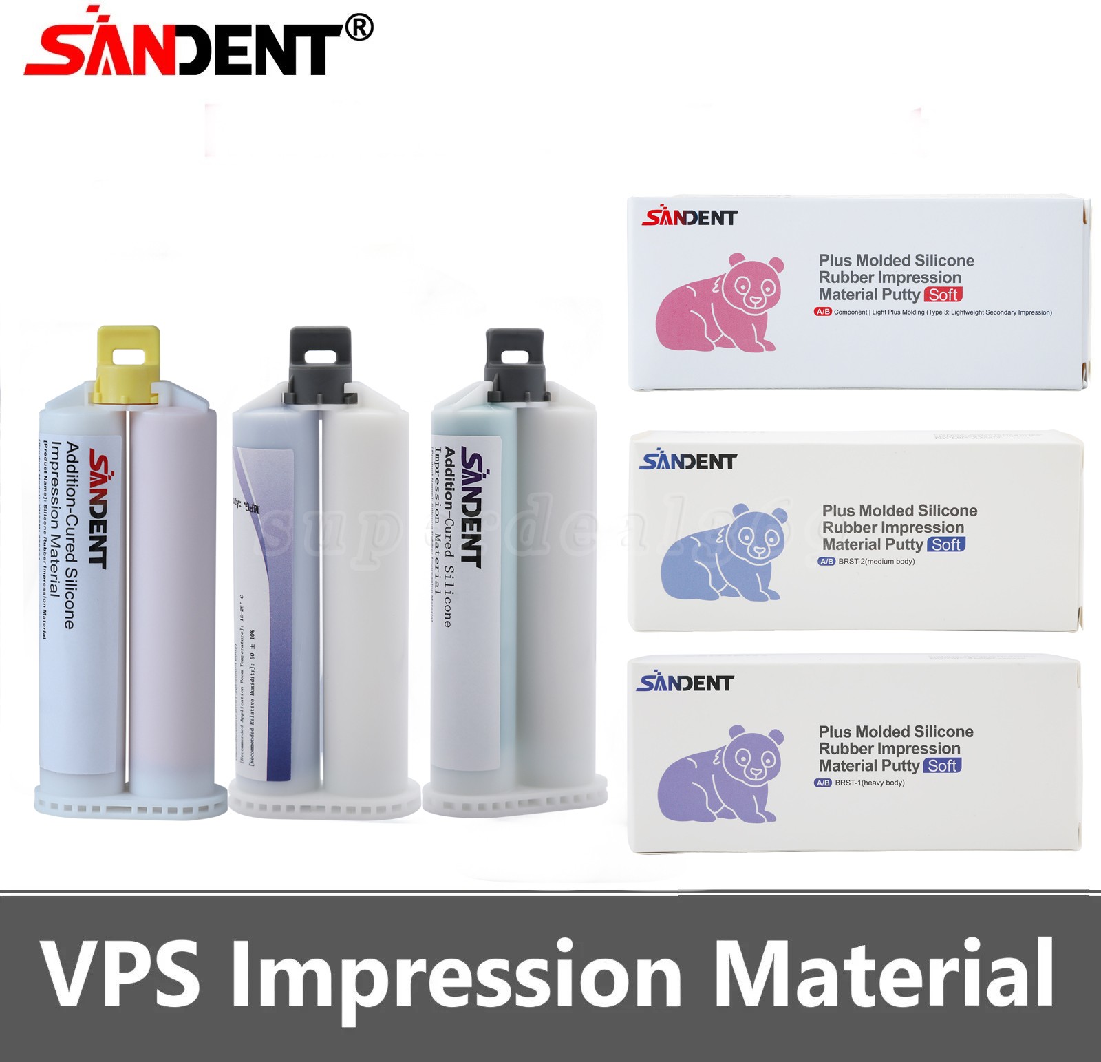 Dental LIGHT /MEDIUM /HEAVY BODY FAST SET VPS PVS Impression Material 50ML dk