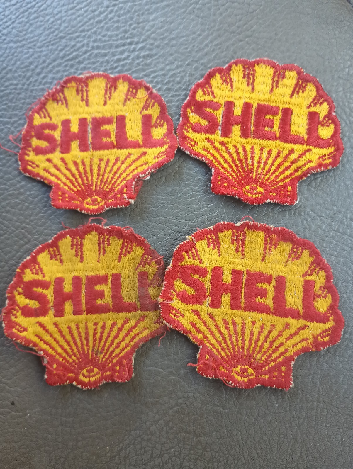 Vintage Shell Gas Oil Service Station Advertising Embroidered Cap Uniform Patch