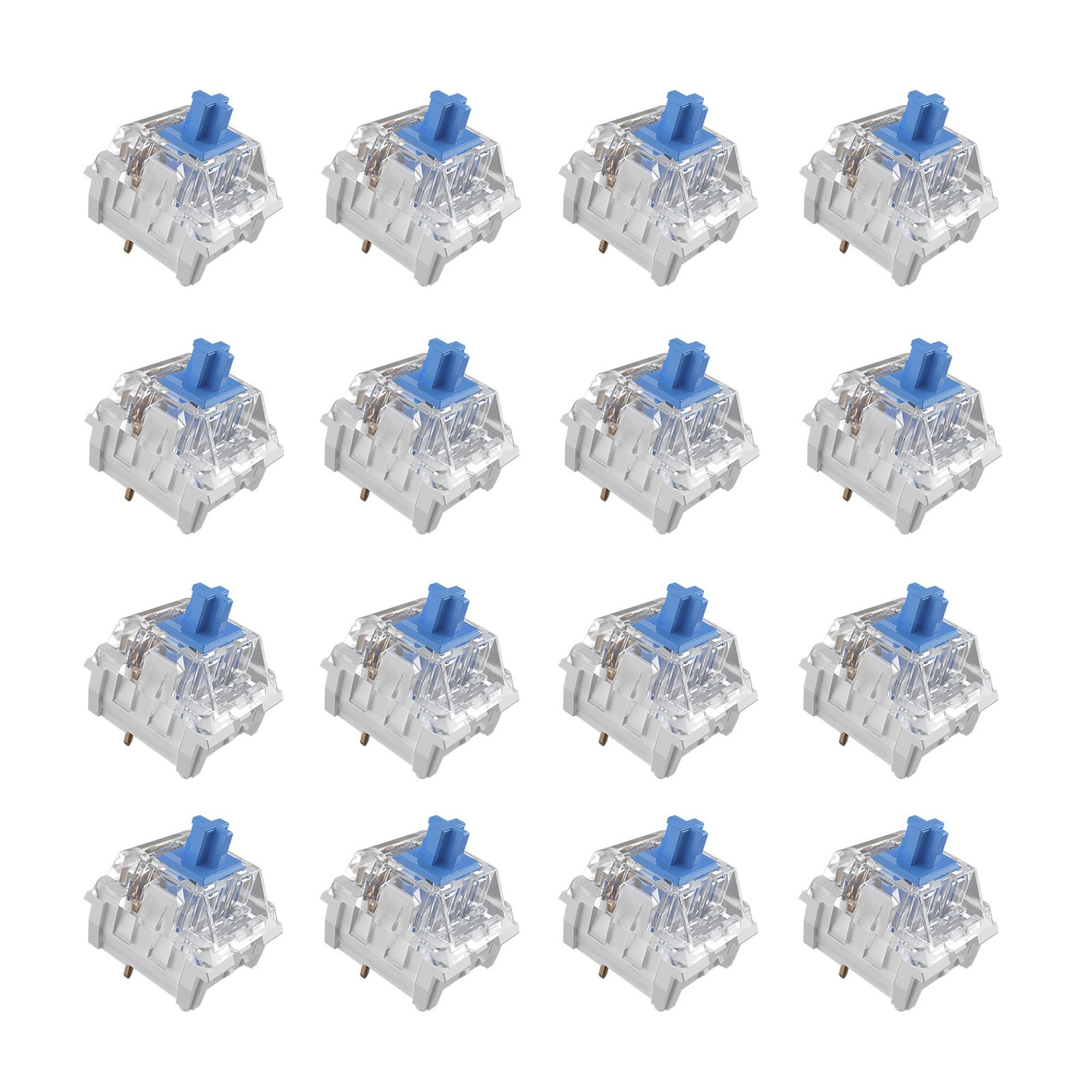 Mciepny Zhouwang 45pcs Clickers for 3D Prints Blue Clicky 45PCS,
