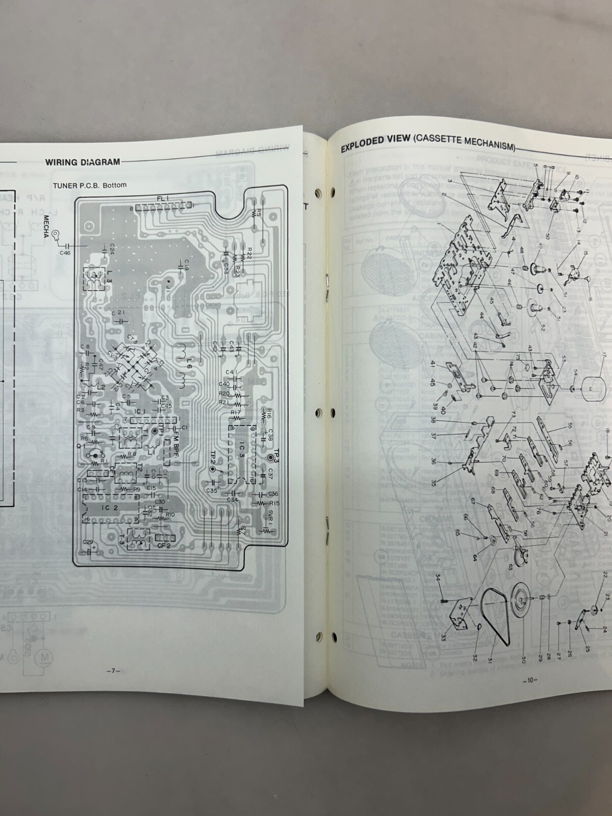 Sanyo WC2000 Original Service Manual Free Shipping