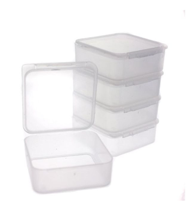 Storage Box Divider Tray 42 Square Individual Clear Containers CNTB109