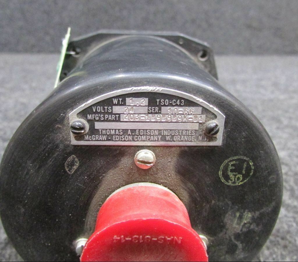 203-1B9B9B9K-D1 Edison Tri-Temperature Indicator (Volts: 24)