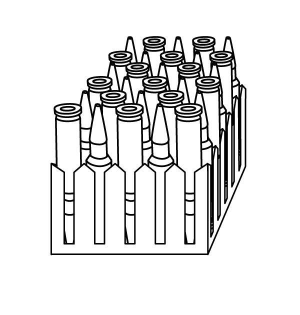 REPACKBOX Fast Loading Tray: 300 Blackout for FILLING REPACKBOX Ammo Boxes