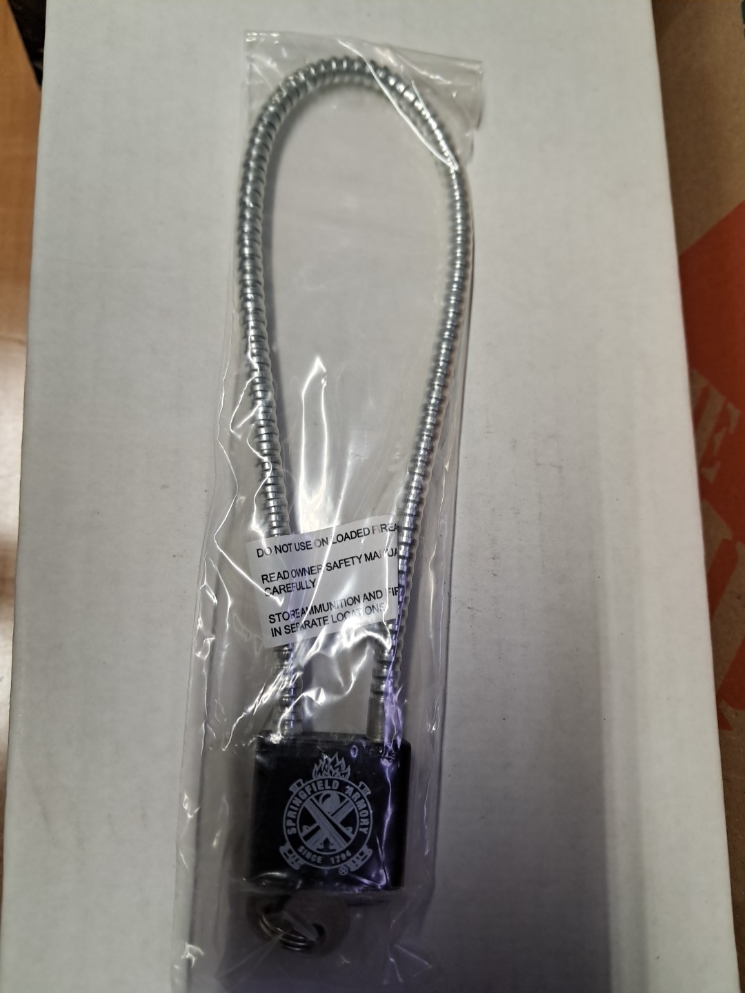 Springfield Armory Brand Gun Lock With Two Keys