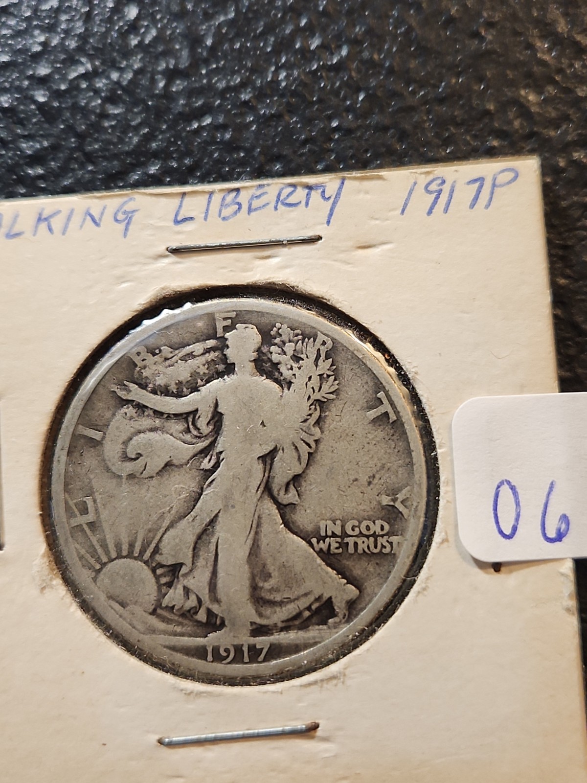 1917 p walking liberty half dollar #0694