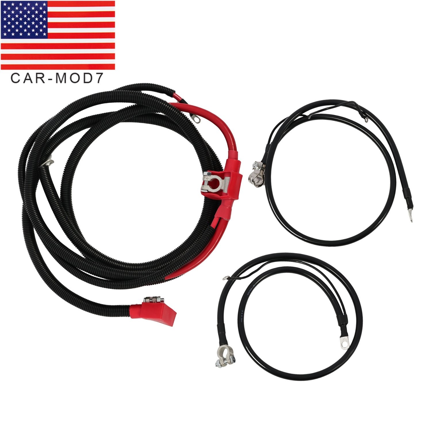 Powerstroke Diesel Battery Cable Kit Positive & Negative For 1994-1997 Ford 7.3L