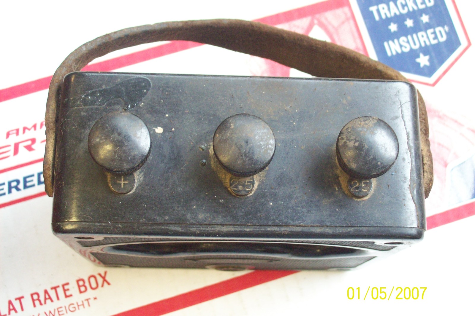VINTAGE JEWELL ELECTRICAL INSTRUMENT AMBU CADMIUM VOLTMETER untested