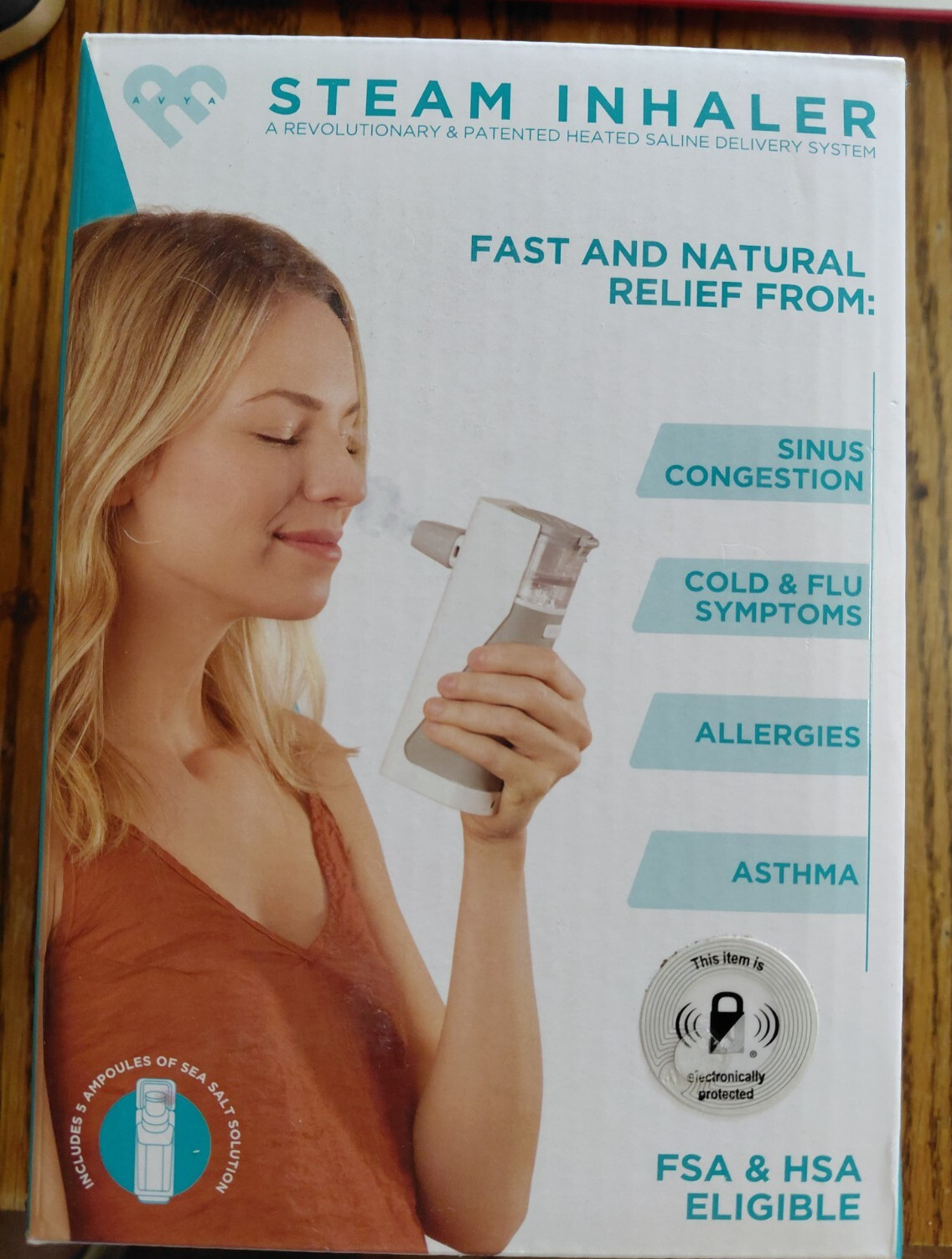 AVYA Portable Steam Inhaler Heated Saline Delivery System