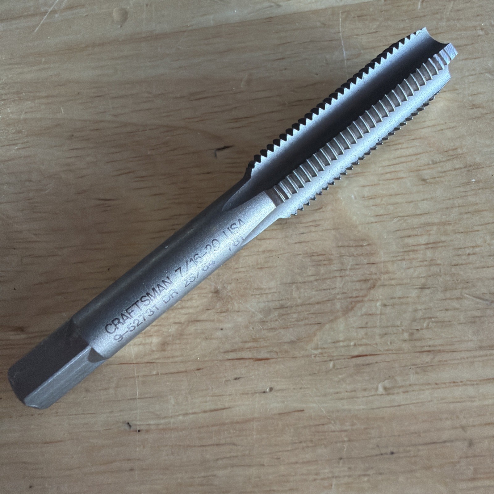 Craftsman Professional 7/16" - 20 Tap 9 52731 for Tap & Die Set 52306 USA