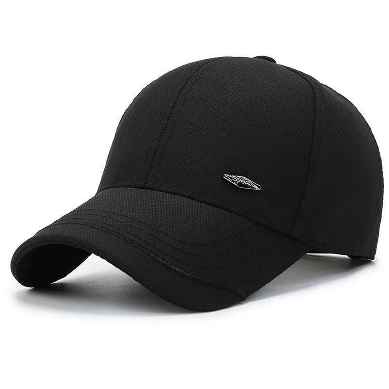 Retro Structured Baseball Cap Low Profile Plain Golf Hats Adjustable Cotton D...