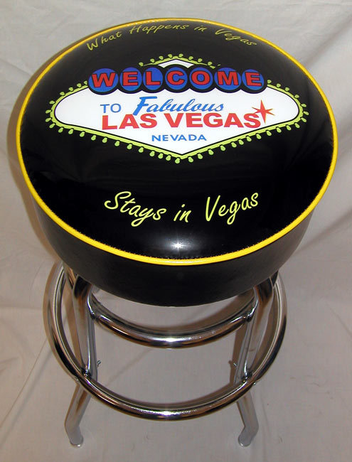 Welcome To Las Vegas Neon Sign Bar Stools What Happens In Vegas Stays In Vegas