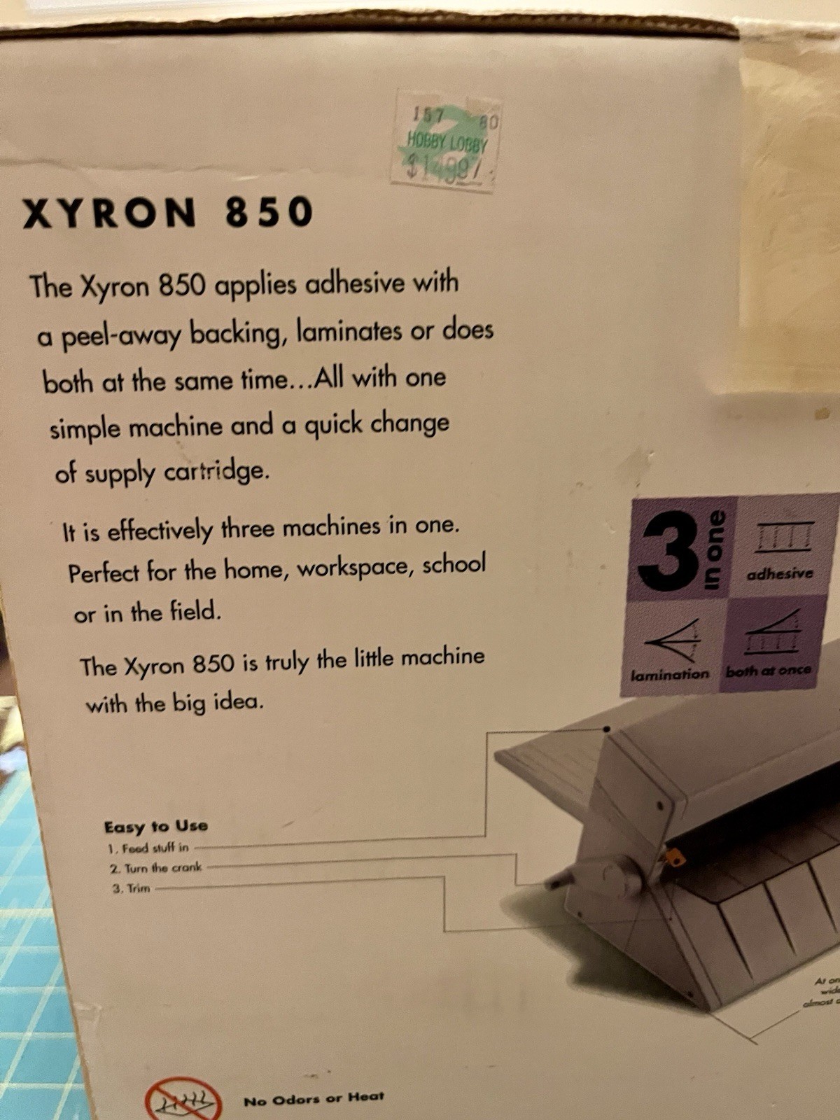 Xyron 850 Combination Lamination/Adhesive Machine New In Box