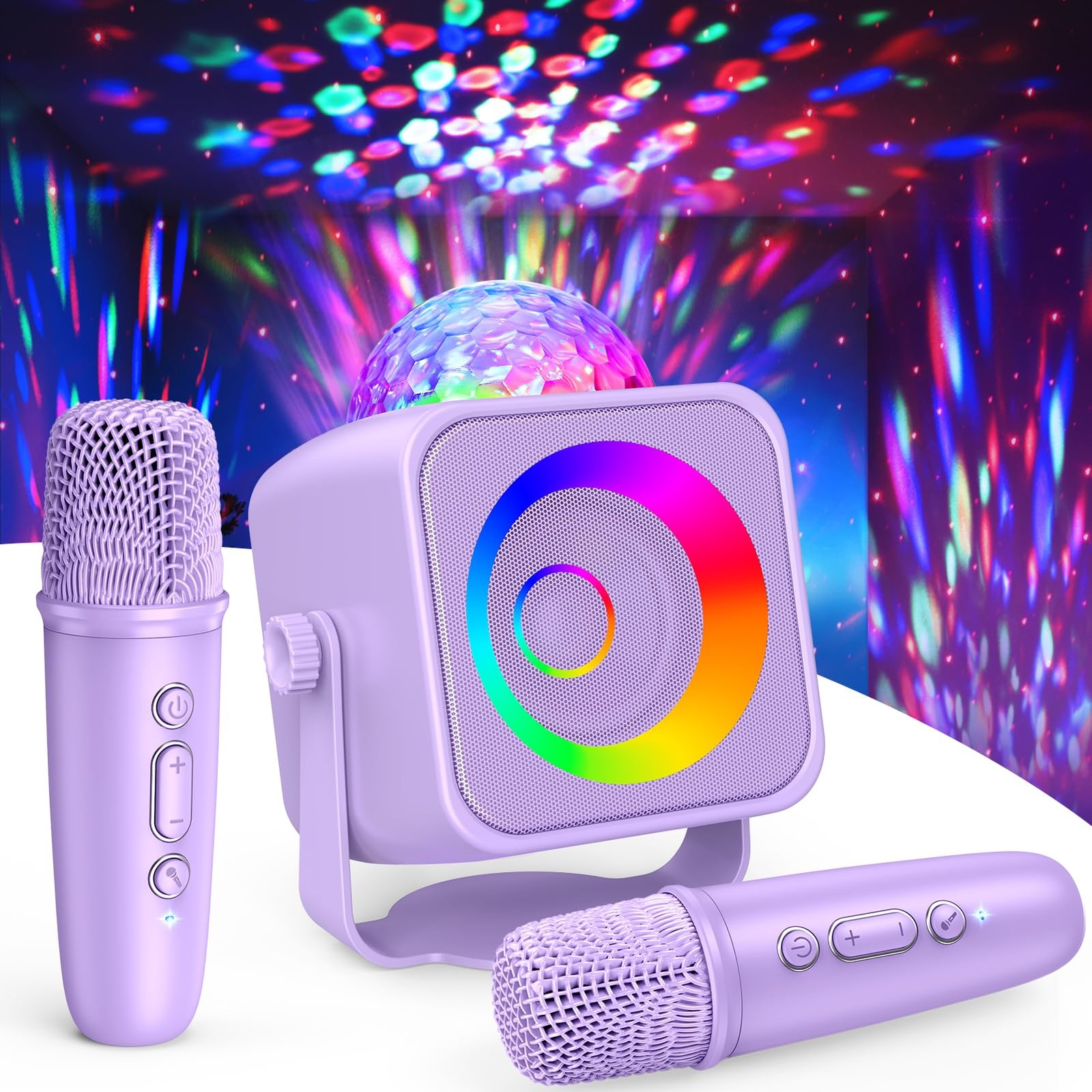 Disco Light Kids Karaoke Microphone: Girls Birthday Gifts Toys for 4 5 6 7 8 ...