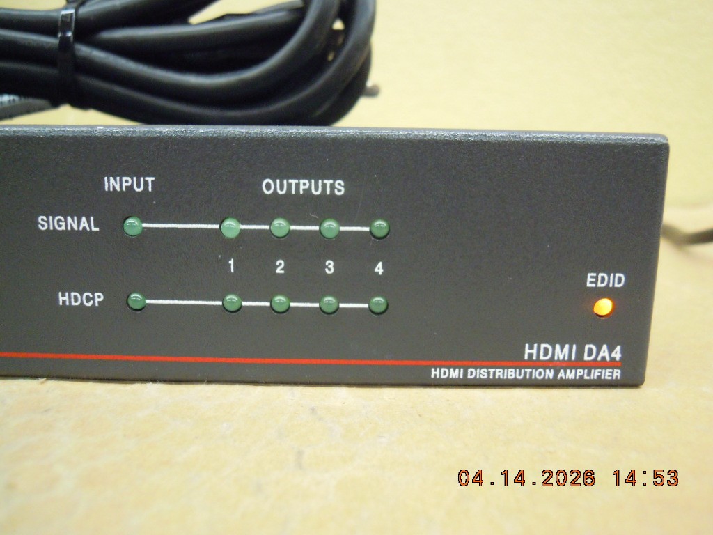 Extron HDMI Distribution Amplifier | HDMI DA4 | HD 4K | 1 Input & 4 Output