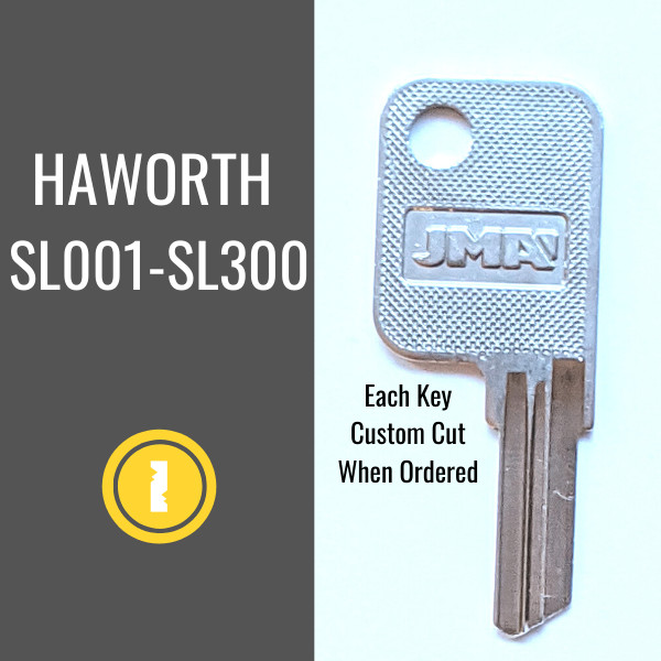 Replacement HAWORTH File Cabinet Key - Series SL001 - SL199 - Buy 1 - 1 50% Off