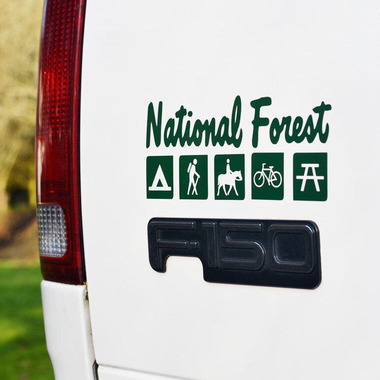 National Forest Trail Symbol Decal