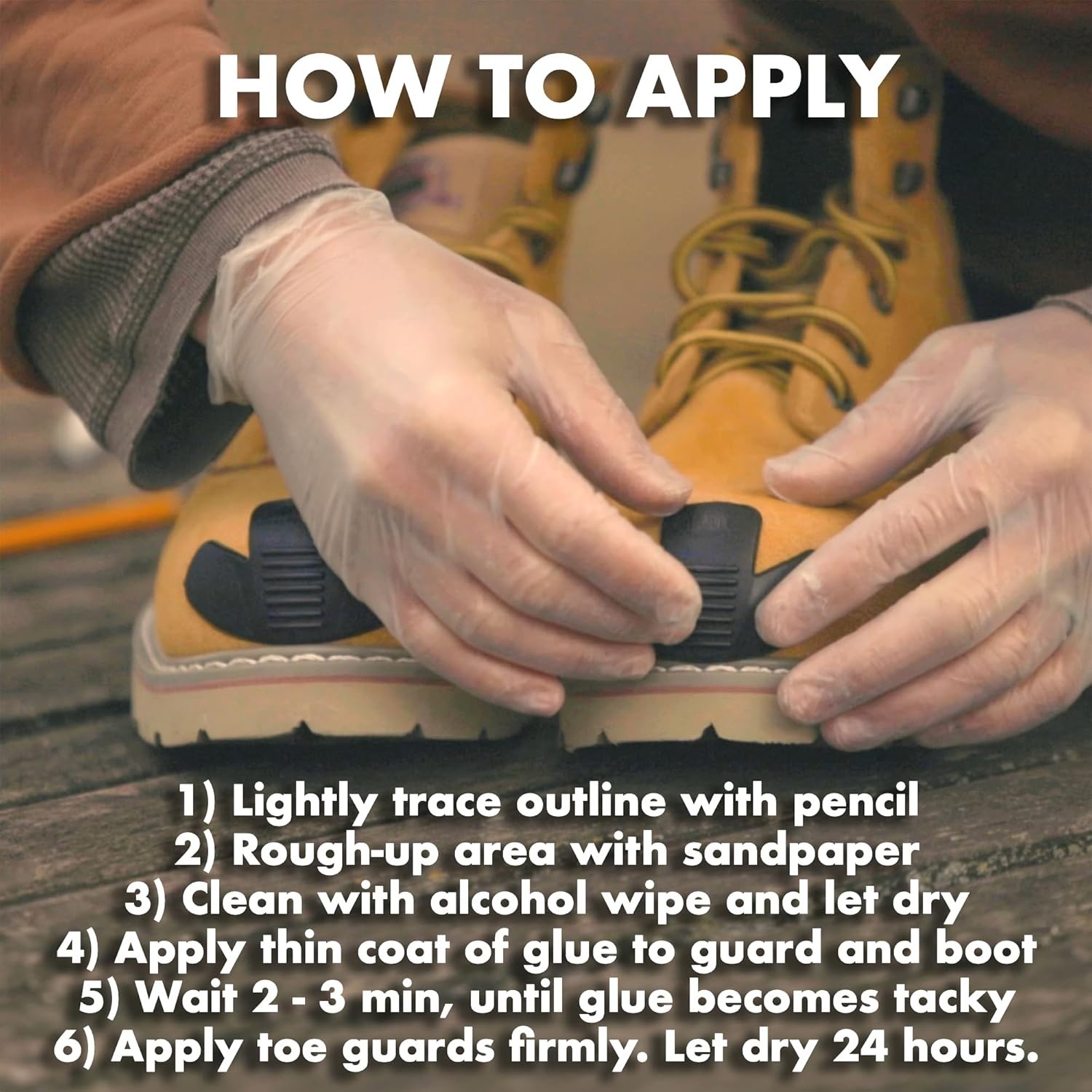 Transform Your Footwear with Black Boot Toe Guards - Cover Damage Seamlessly