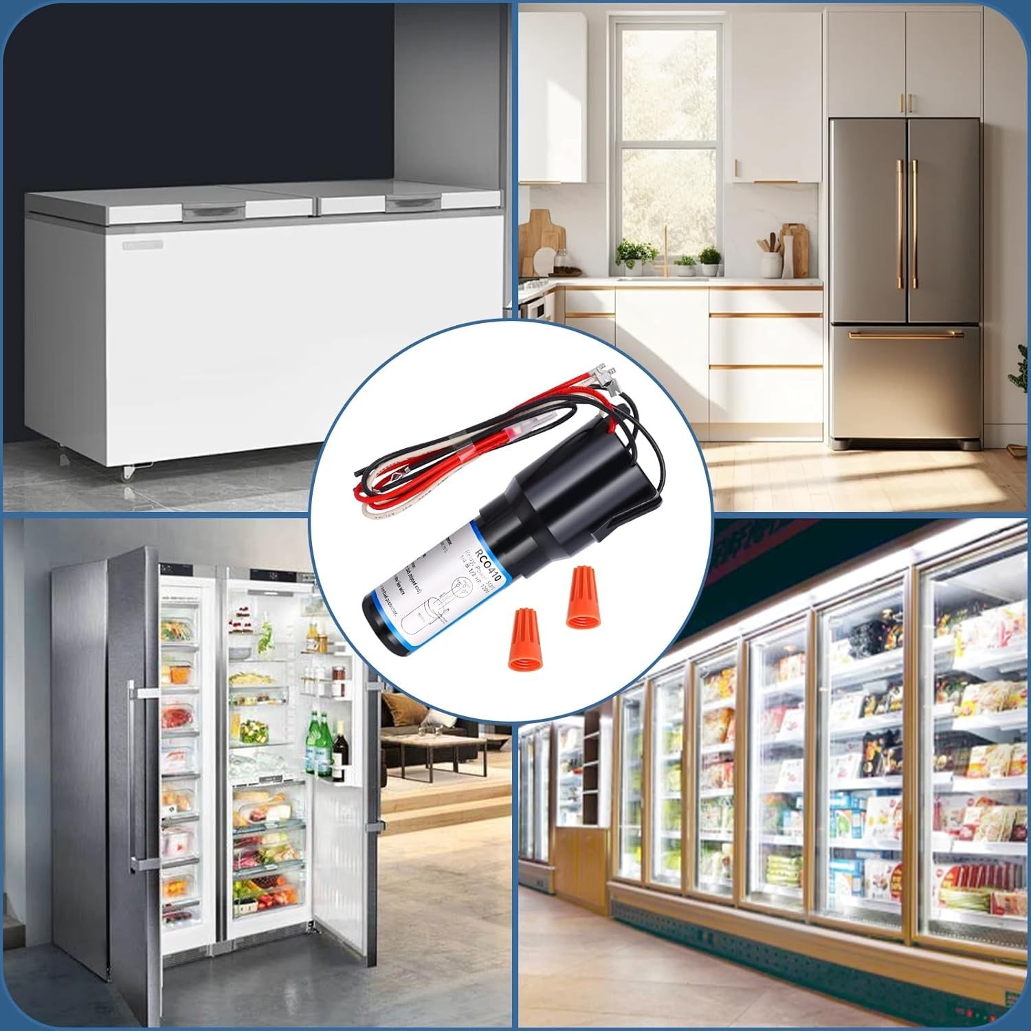 Refrigerator & Freezer Compressor Kit - 115VAC