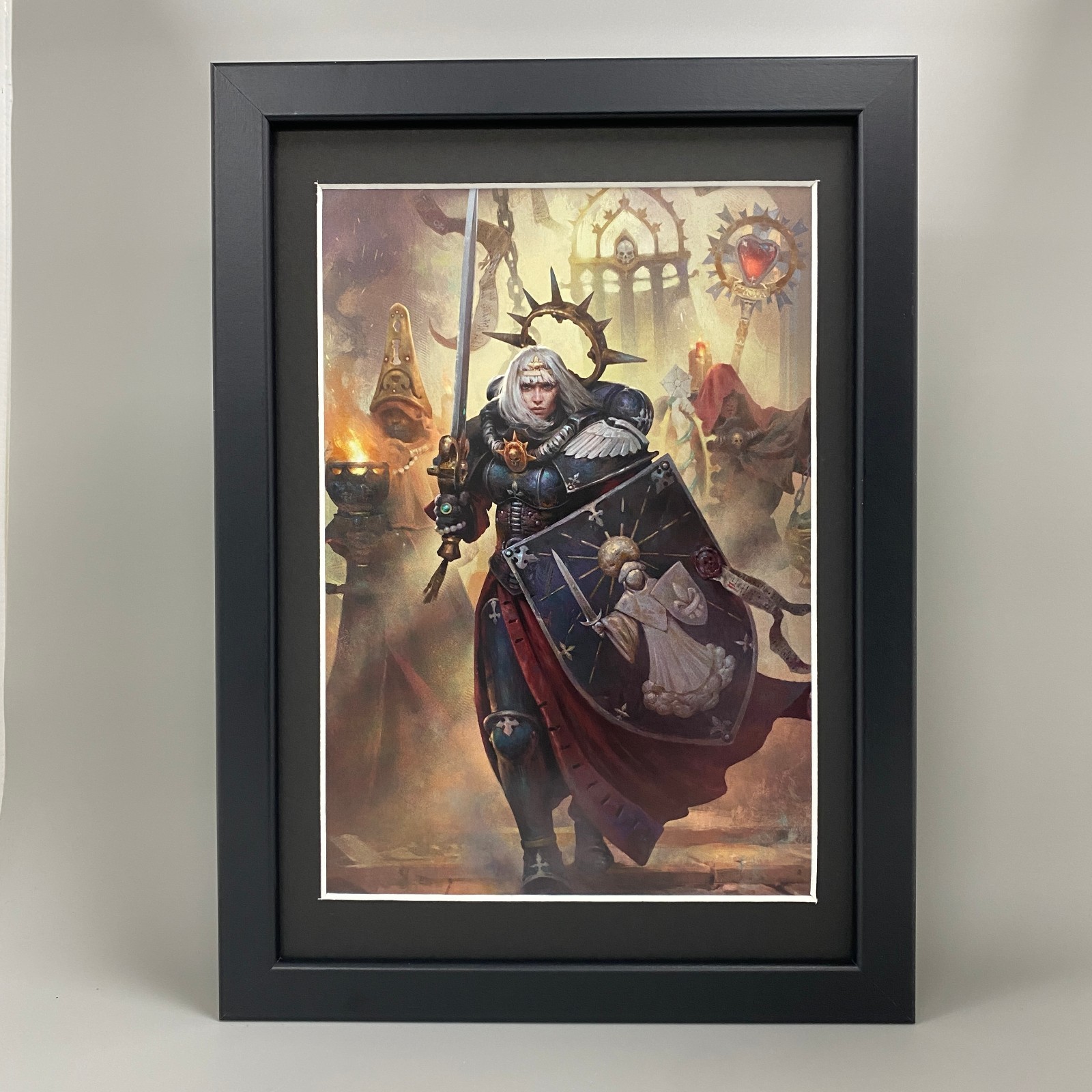 ADEPTA SORORITAS THE TRIUMPH OF SAINT KATHERINE FRAMED ART WARHAMMER 40K 40,000