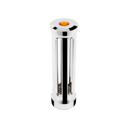United Pacific 71121 Gearshift Knob Sonoma Style, Amber, Chrome Finish, M30 X3.5