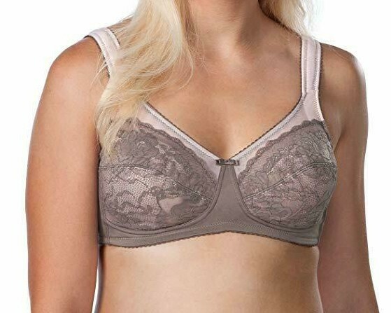 Mocha / Pink Women's Dreamy Comfort Wireless Bra Leading Lady 48B