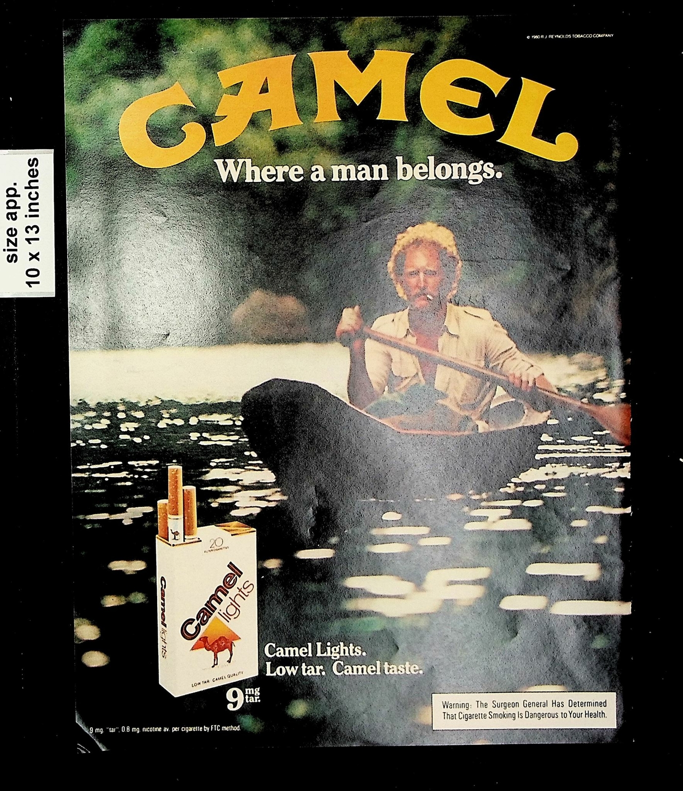 1980 Camel Cigarettes Where Man Belongs Vintage Print Ad 17840