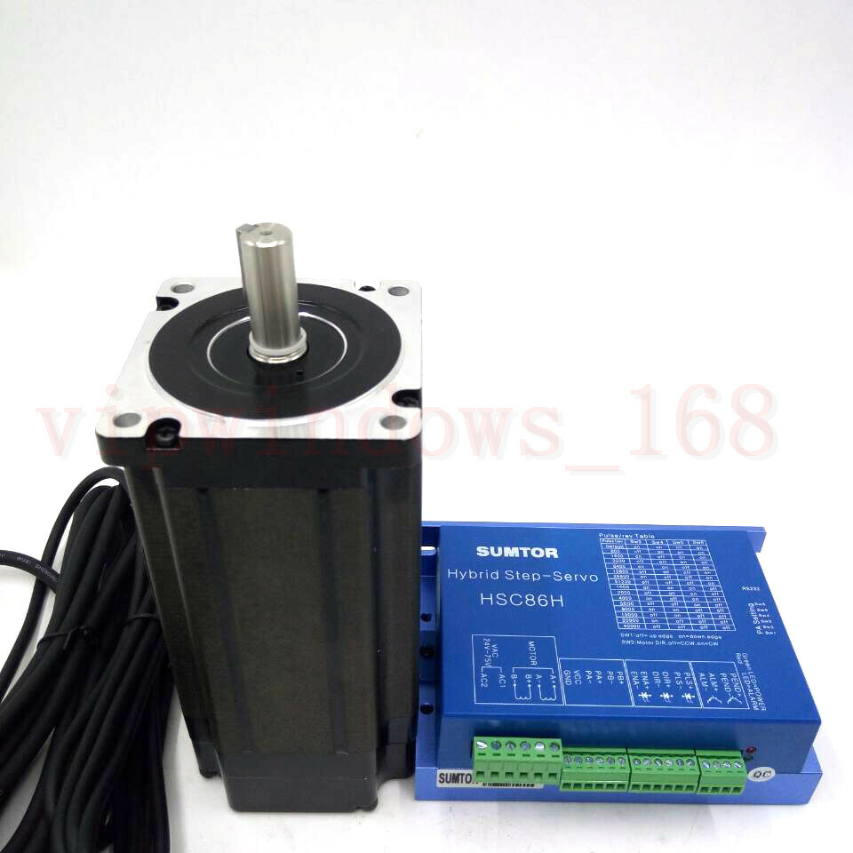 NEMA34 8.5NM 6A Closed-loop Stepper Motor Driver Hybrid Servo Kit&Encoder Cable