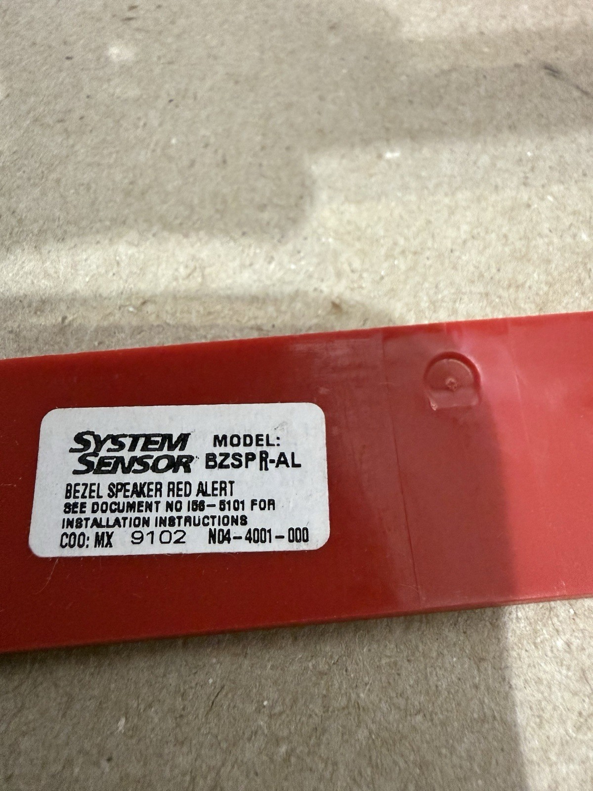 System Sensor BZSPR-ALBEZEL SPEAKER ALERT ￼