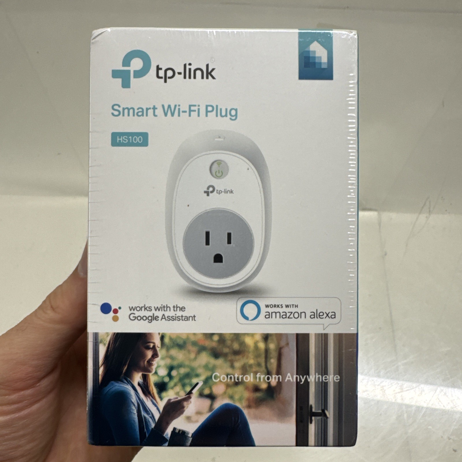 TP-Link - HS100 - Smart WiFi Plug - w/Google Assistant & Amazon Alexa NEW Sealed