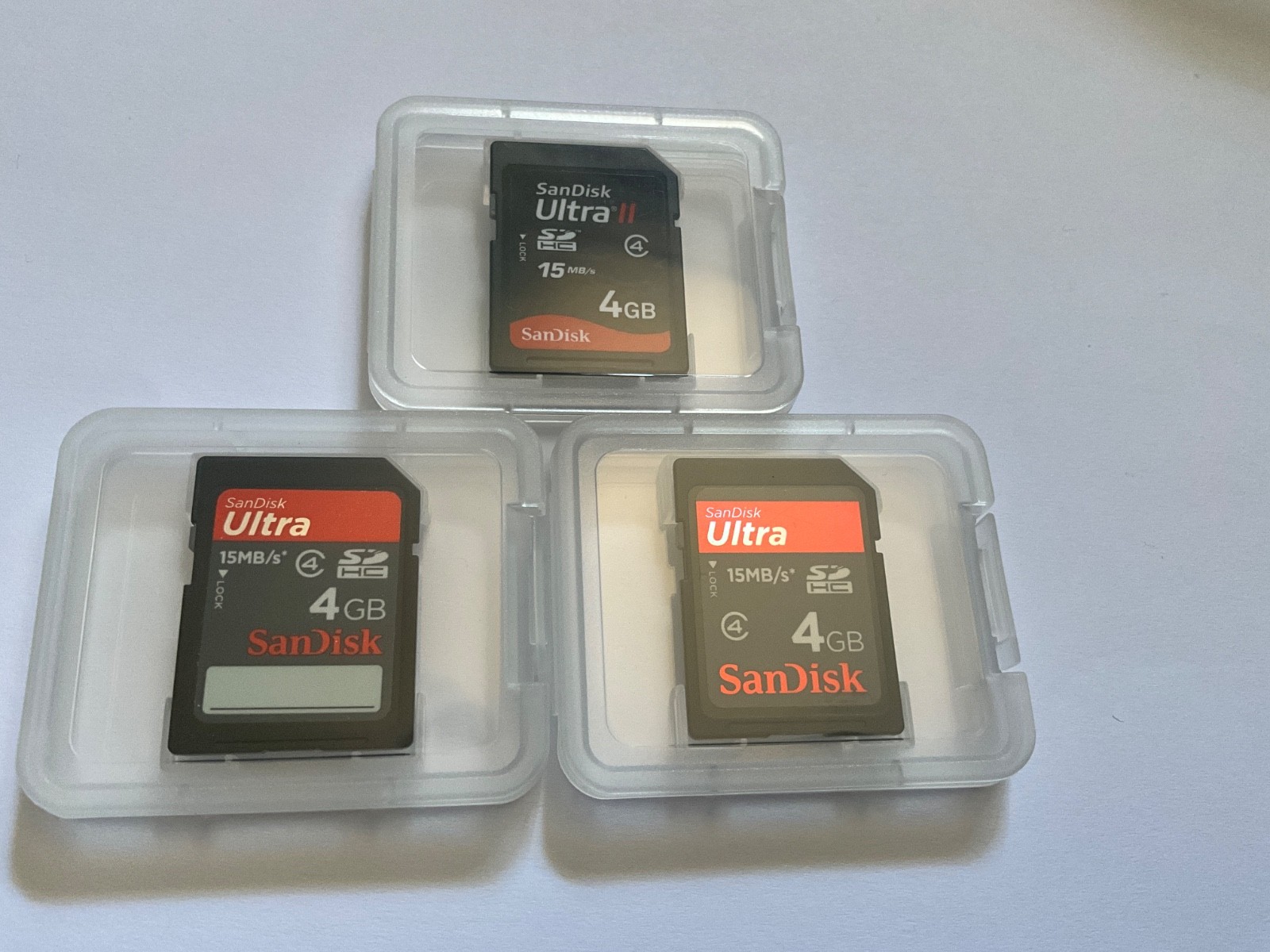 3pcs 4gb Sandisk ULTRA SDHC MEMORY CARD High end SDHC NIKON CANON CAMERAS