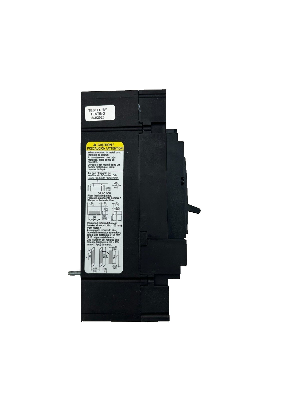Square D JDL36225 Circuit Breaker 225A 3-Pole 600VAC