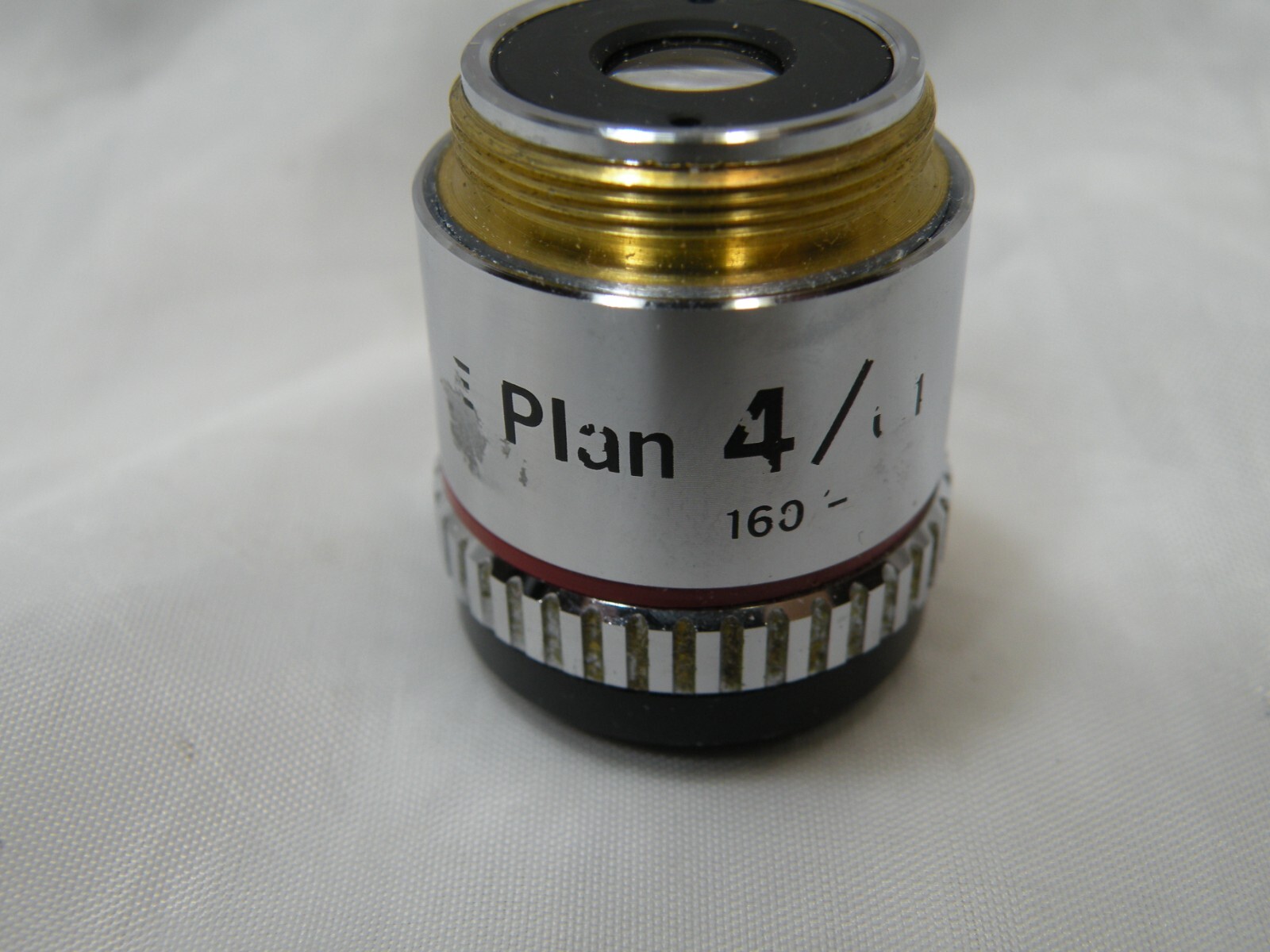 Nikon E-Plan Objectives:- 4X, 10X, 40X, 10OX Oil, Good Condition