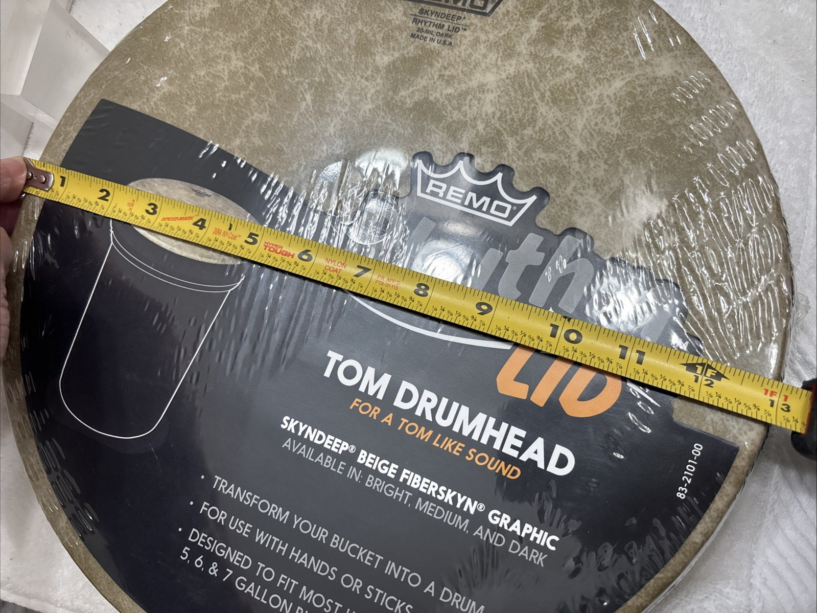 REMO Rhythm LID SKYNDEEP Beige Fiber Skin 13" x 1.5"