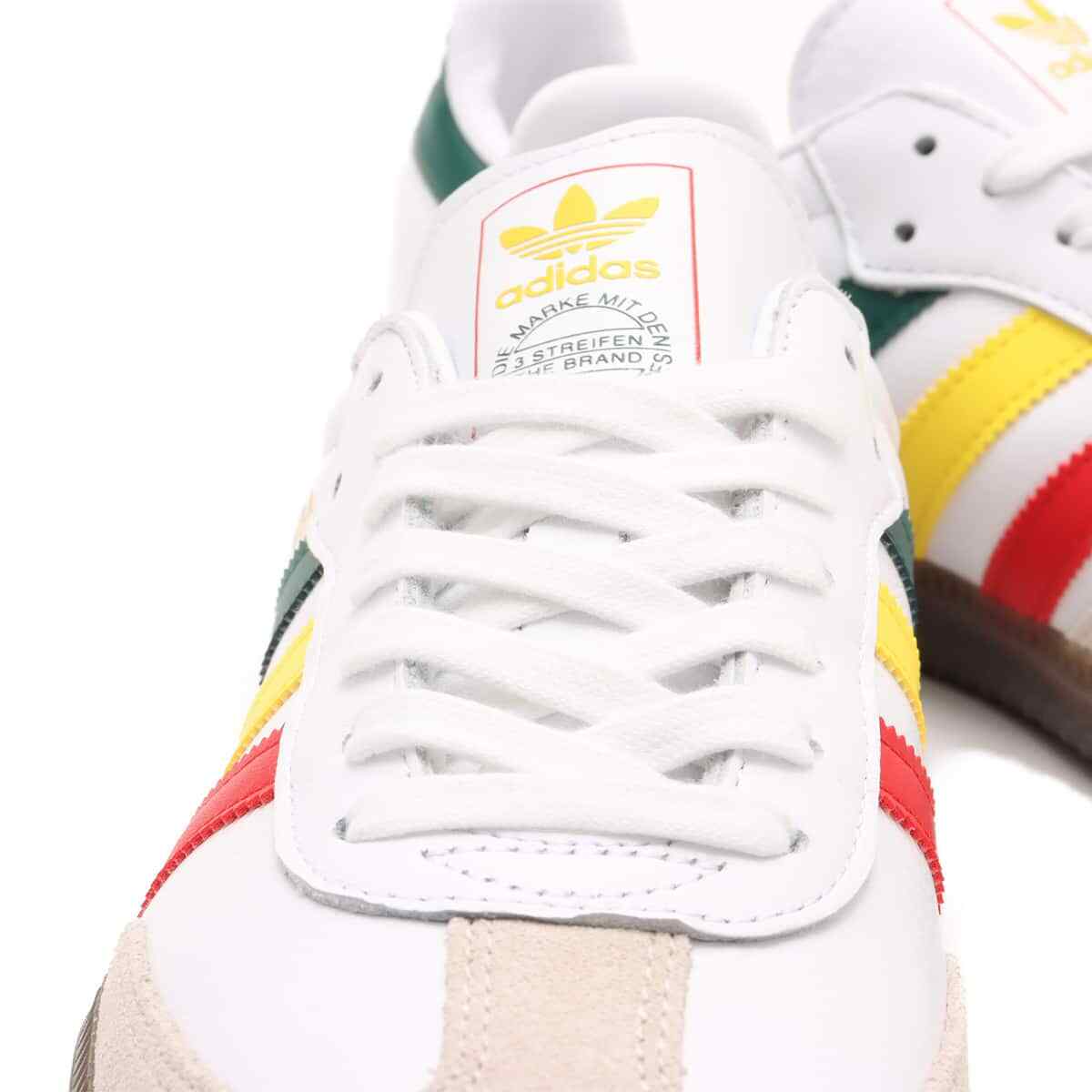 adidas Samba OG White Sneakers Jamaica Rasta Retro Trainers Originals Men Shoes