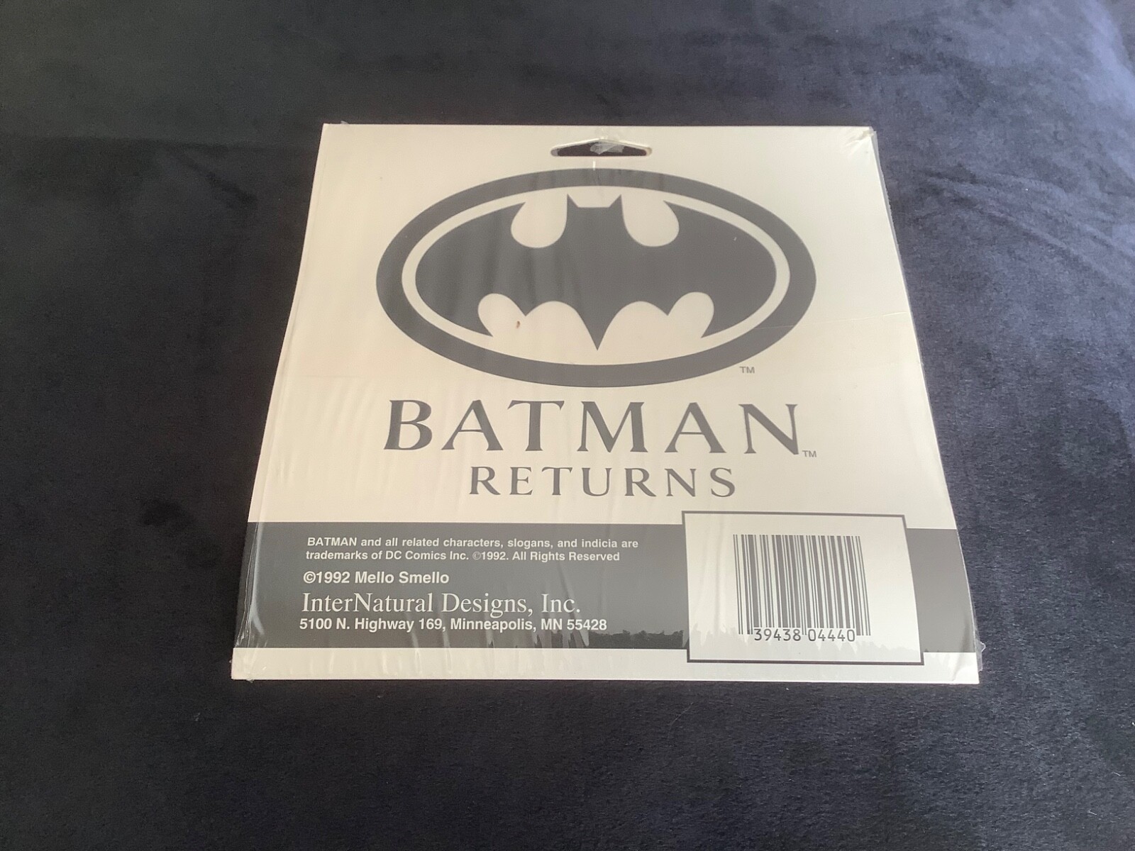 1991 Sealed BATMAN RETURNS Really Big Stickers Mello Smello DC Comics