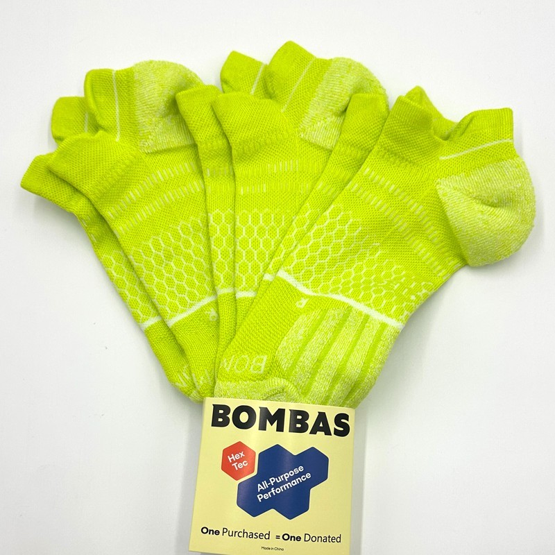 BOMBAS 3 Pairs Women's honeycomb Tennis athletic Ankle Socks Size Large Cushion